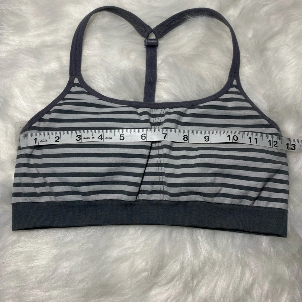 Athleta Up-Tempo Energy Stripe Seamless Sports Bra Size XXS